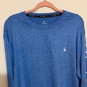 Spyder Swim Long Sleeve Blue Tee, Size L, NWT, MAKE AN OFFER!!!
